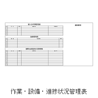 I_36 作業・設備・進捗状況管理表